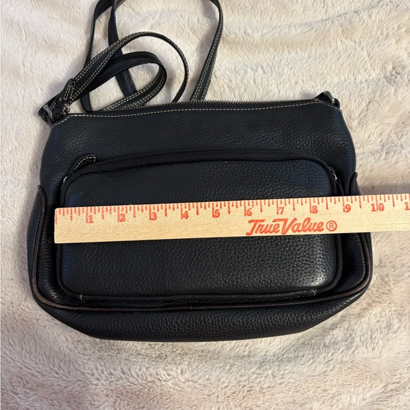 Brighton Leather Shoulder Bag Brown & Black Croc Embossed Heart Buckle - Picture 11 of 11